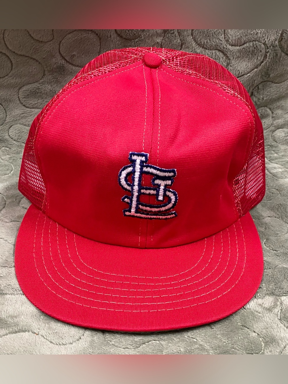 Vintage Annco St. Louis Cardinals Hat RARE Red MLB Elastic Cap VTG 70s 80s USA